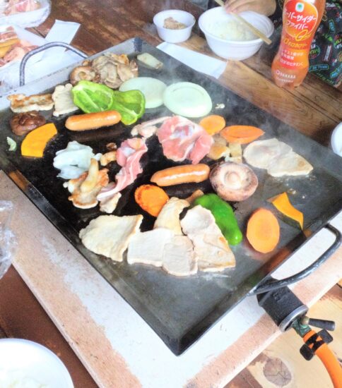BBQにご招待いただきました。
